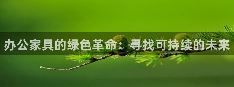 安信12平台下载：办公家具的绿色革命：寻找可持续的未来