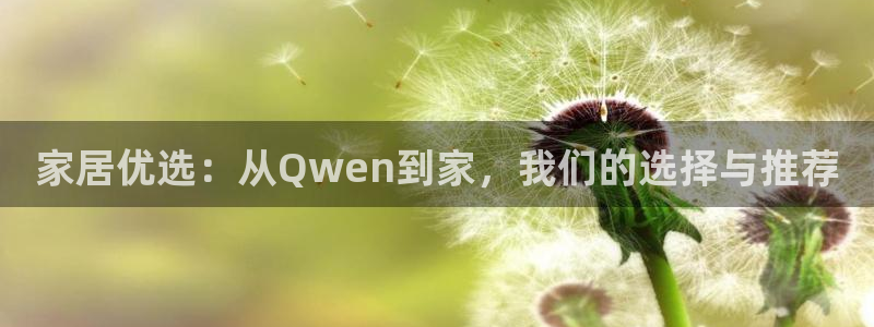 安信12平台注册：家居优选：从Qwen到家，我们的选择与推荐