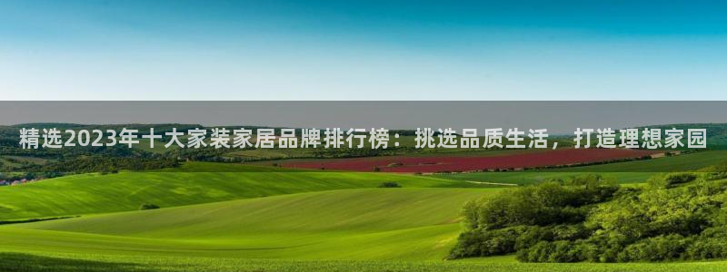 安信12怎么下载：精选2023年十大家装家居品牌排行榜：挑选